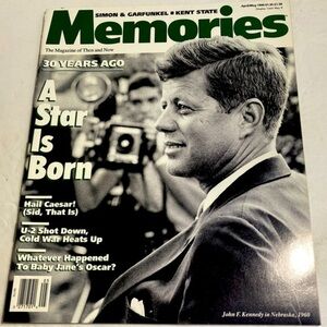 Memories Magazine 30 Years Ago A Star Is Born April/May 1990 John F. Kennedy VG